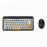 Clavier & Souris Sans Fil Rétro Élégant