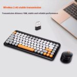 Clavier & Souris Sans Fil Rétro Élégant – Image 2