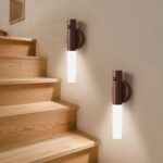 Lampe Murale Magnétique en Bois – Rechargeable et Amovible