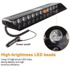 Barre LED Stroboscopique Haute Puissance S12 – Pour Pare-Brise de Véhicule – Image 7
