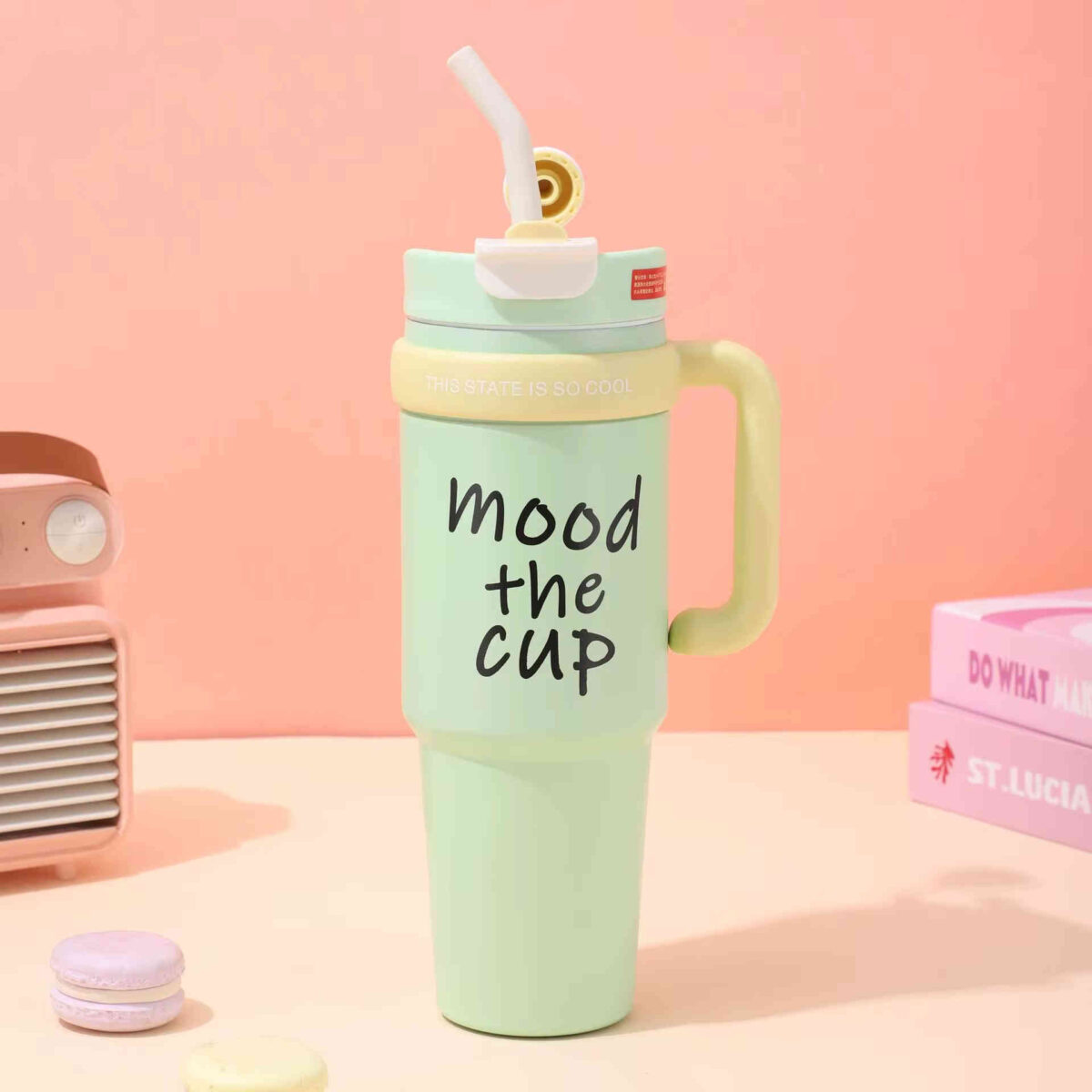 Mood The Cup – Gobelet Thermos 900 ml avec Paille et Poignée – Image 4