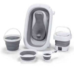 Baignoire Bébé Pliable 7 en 1 avec Mini Machine à Laver – Image 6