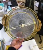 Plateau de service 3 en 1 avec poignées dorées – Image 3