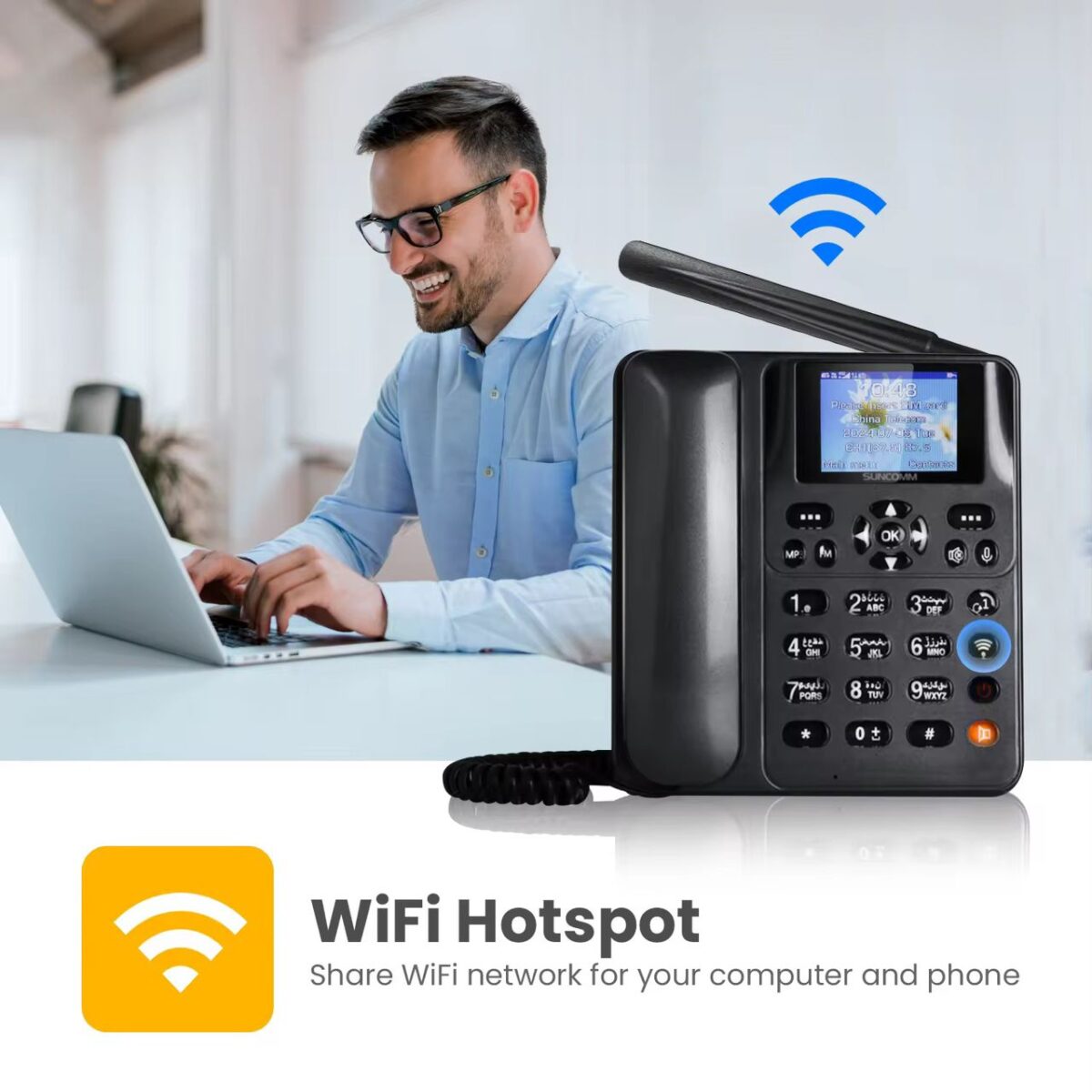 Téléphone Fixe 4G WiFi Hotspot LTE 818 – Image 2