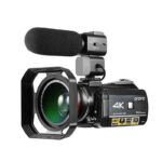 Caméra Vidéo 4K Professionnelle Ordro – 24MP, Microphone Externe, Zoom 30X, Vision Nocturne Infrarouge, WiFi, Écran IPS HD
