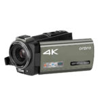 Caméra Vidéo 4K Professionnelle Ordro – Zoom Optique 12X, Microphone Externe, Lampe LED Vidéo, WiFi, Caméra Vlog Haute Définition – Image 3