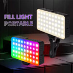 Lampe LED RGB portable MJ-35 rechargeable pour caméra et smartphone – Image 3