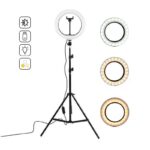 Ring Light LED 14 Pouces avec Trépied et Support Smartphone