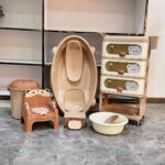 Ensemble de Bain Bébé Multifonction 8 en 1 avec Meuble de Rangement – Image 3