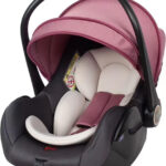 Siège auto bébé portable avec canopy et harnais de sécurité