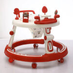 Trotteur bébé évolutif avec siège ergonomique et jouets intégrés – Image 4