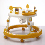 Trotteur bébé évolutif avec siège ergonomique et jouets intégrés – Image 2