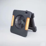 Ventilateur solaire multifonction avec panneau pliable et lampes LED – Image 5