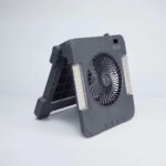 Ventilateur solaire multifonction avec panneau pliable et lampes LED – Image 4