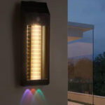 ampe murale solaire LED externe décorative effet flamme – Image 3