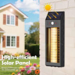 ampe murale solaire LED externe décorative effet flamme – Image 2