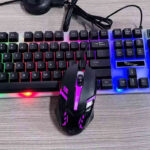 Pack Clavier Gaming RGB + Souris Gaming avec Câble USB