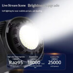 Projecteur LED studio 100W avec support trépied – Image 3