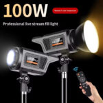 Projecteur LED studio 100W avec support trépied – Image 4
