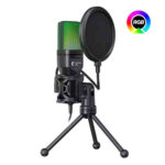 Microphone Condensateur RGB avec Support et Filtre Anti Pop – Image 5
