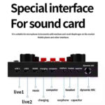 Kit Microphone Studio Professionnel V8 avec Carte Son et Support Suspension – Image 4