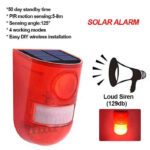 Alarme Solaire PIR avec Détecteur de Mouvement (129 dB) – Image 3