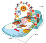 TAPIS D’ÉVEIL POUR BÉBÉ AVEC ARCHE DE JEUX ET PIANO MUSICAL – Image 3