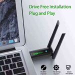 ADAPTATEUR WI-FI 6 USB SANS FIL AVEC DOUBLE ANTENNE – PLUG & PLAY