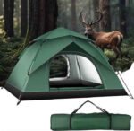 TENTE DE CAMPING AUTOMATIQUE VERTE – 2 × 2 M – 3 PERSONNES