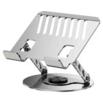SUPPORT ROTATIF POUR ORDINATEUR PORTABLE EN MÉTAL – GRIS – Image 4