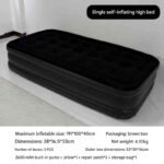 MATELAS GONFLABLE UNE PLACE AVEC POMPE INTÉGRÉE RECHARGEABLE – 190 × 100 × 40 CM