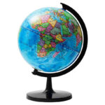 GLOBE TERRESTRE ROTATIF DE BUREAU – DIAMÈTRE 25 CM – Image 3