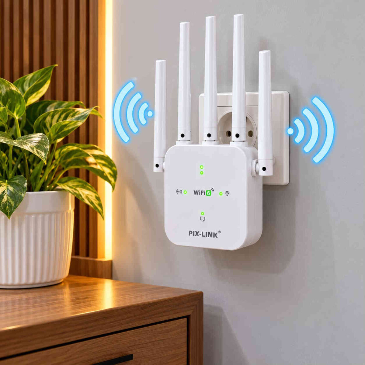 RÉPÉTEUR WI-FI 6 PIX-LINK AX25 – JUSQU’À 1 800 Mb/s – Image 4