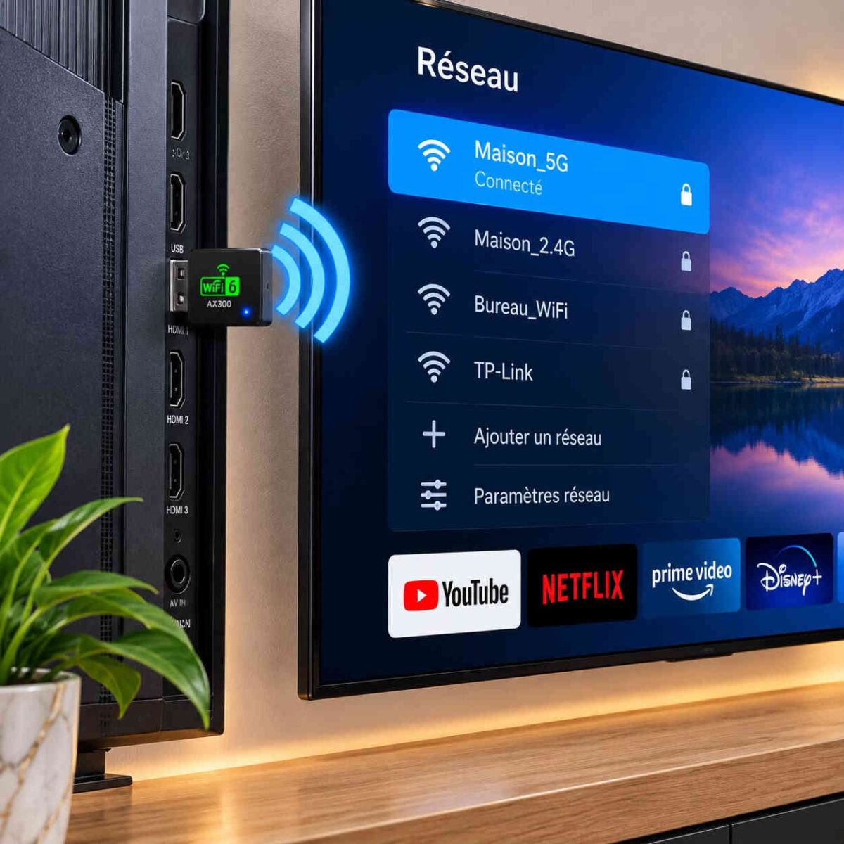 ADAPTATEUR USB WI-FI 6 ET BLUETOOTH AX900 POUR ORDINATEUR – Image 3