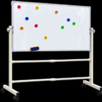 TABLEAU BLANC MAGNÉTIQUE DOUBLE FACE MOBILE – 200 × 100 CM