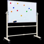 TABLEAU BLANC MAGNÉTIQUE DOUBLE FACE MOBILE – 70 × 100 CM – Image 2