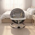 TRANSAT BALANCELLE POUR BÉBÉ AVEC MOUSTIQUAIRE ET TABLETTE – Image 3