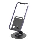SUPPORT DE TÉLÉPHONE MÉTALLIQUE ROTATIF ET RÉGLABLE – SUPPORT DE BUREAU PLIABLE – Image 6