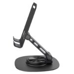 SUPPORT DE TÉLÉPHONE MÉTALLIQUE ROTATIF ET RÉGLABLE – SUPPORT DE BUREAU PLIABLE – Image 3