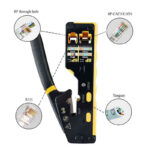 PINCE À SERTIR PROFESSIONNELLE RJ45 ET RJ11 MULTIFONCTION – CAT5E/CAT6 – COUPE, DÉNUDAGE ET SERTISSAGE