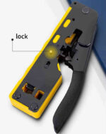 PINCE À SERTIR PROFESSIONNELLE RJ45 ET RJ11 MULTIFONCTION – CAT5E/CAT6 – COUPE, DÉNUDAGE ET SERTISSAGE – Image 4