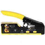 PINCE À SERTIR PROFESSIONNELLE RJ45 ET RJ11 MULTIFONCTION – CAT5E/CAT6 – COUPE, DÉNUDAGE ET SERTISSAGE – Image 5