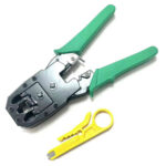 PINCE À SERTIR RJ45 / RJ11 AVEC OUTIL DE DÉNUDAGE – Image 4