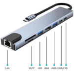 HUB USB-C 8 EN 1 MULTIFONCTION AVEC HDMI, USB, LECTEUR SD ET MICRO SD – Image 6