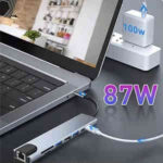 HUB USB-C 8 EN 1 MULTIFONCTION AVEC HDMI, USB, LECTEUR SD ET MICRO SD – Image 4