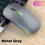 CEST PAS METALIQUE ENLEVE CA SOURIS SANS FIL BLUETOOTH & 2.4G RECHARGEABLE AVEC ÉCLAIRAGE RGB – Image 3