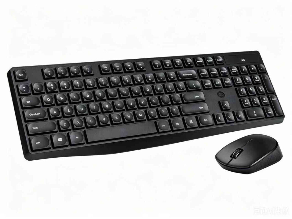 PACK CLAVIER ET SOURIS SANS FIL HP – CLAVIER COMPLET AVEC PAVÉ NUMÉRIQUE – Image 3