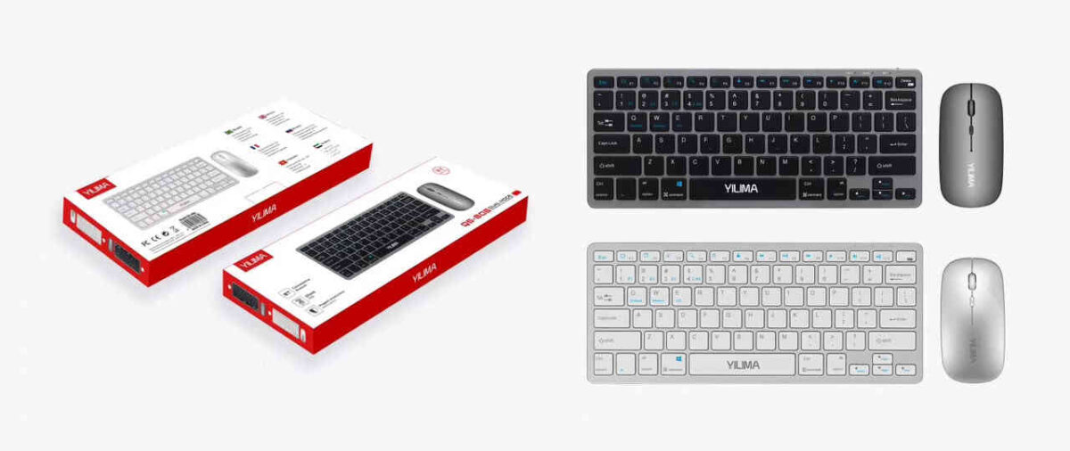 PACK CLAVIER ET SOURIS SANS FIL YILIMA QS-806 – RECHARGEABLE – BLUETOOTH – Image 4