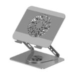 SUPPORT REFROIDISSEUR K8 POUR ORDINATEUR PORTABLE – MÉTALLIQUE, ROTATIF ET RÉGLABLE – Image 3
