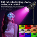 LAMPE LED STUDIO RGB 150W AVEC EFFETS MULTICOLORES
